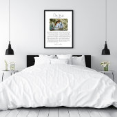 結婚式の誓いの言葉と写真の記念ギフト ポスター