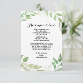 結婚式の調節は群葉の葉の緑を梳きます エンクロージャーカード (スタンド正面)