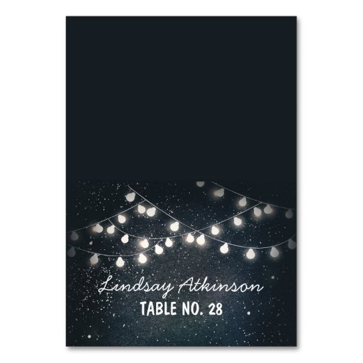 結婚式の護衛は星明かりの夜ひもライトを梳きます テーブルナンバー (正面)