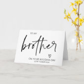 結婚式の贈り物で新郎の兄弟に カード (黄色い花)