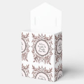 結婚式の贈り物と好意、ほこりっぽいピンクビクトリアンスタイル、 フェイバーボックス (オープン)