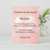 結婚式の贈り物に感謝2 サンキューカード (スタンド正面)