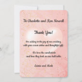 結婚式の贈り物に感謝2 サンキューカード (正面)