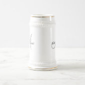 結婚式の贈り物用マグモグラム ビールジョッキ (中央)