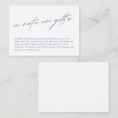 結婚式の贈り物 ノートカード (正面/裏面)
