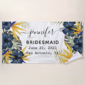 結婚式の贈り物 ブライズシャワー パーティー ギフト, ウェディング ビ ビーチタオル (正面)