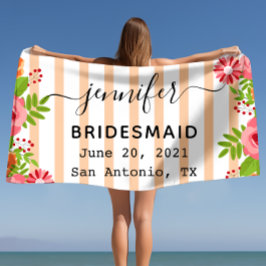 結婚式の贈り物 ブライズシャワー パーティー ギフト 結婚式 ビーチタオル