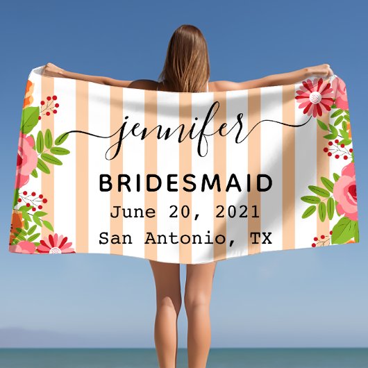 結婚式の贈り物 ブライズシャワー パーティー ギフト 結婚式 ビーチタオル