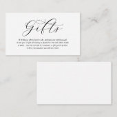 結婚式の贈り物、美しいエレガンスラグジュアリーに関するノート エンクロージャーカード (正面/裏面)