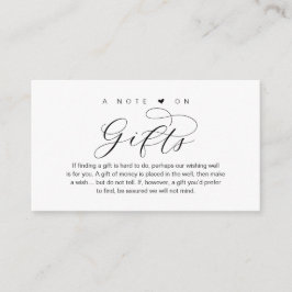 結婚式の贈り物、美しいエレガンスラグジュアリーに関するノート エンクロージャーカード