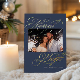 結婚式の輝き フォイルクリスマスカード 箔シーズンカード