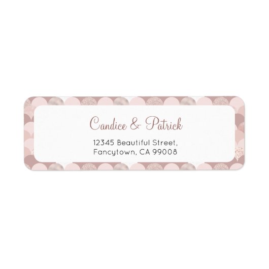 結婚式の返信住所ラベル ラベル (正面)