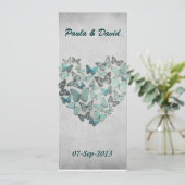 結婚式の進行表 招待状 (スタンド正面)