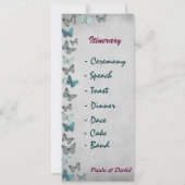 結婚式の進行表 招待状 (裏面)