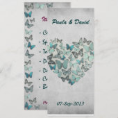 結婚式の進行表 招待状 (正面/裏面)