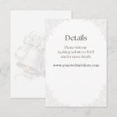 結婚式の鐘の背景詳細封入 エンクロージャーカード (正面/裏面)