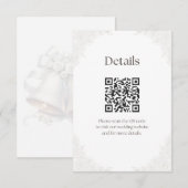 結婚式の鐘の背景詳細封入 エンクロージャーカード (正面/裏面)