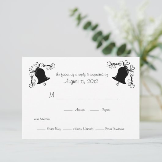 結婚式の鐘 出欠カード (スタンド正面)