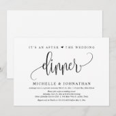 結婚式の隠し子出産/結婚後の食事会 招待状 (正面/裏面)