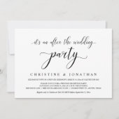 結婚式の隠し立て、エレガントな披露宴パーティーの招待状 招待状 (正面)