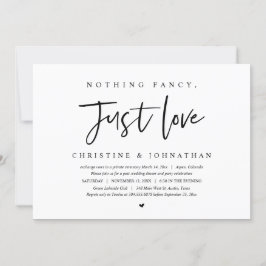 結婚式の隠し立て、特別なものは何もなし、ただ愛を祝う 招待状
