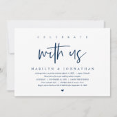 結婚式の隠し立て, 現代的, 私たちと祝おうパーティー 招待状 (正面)