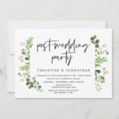 結婚式の隠し立て、結婚後のパーティー 招待状 (正面)