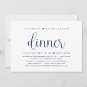結婚式の隠し結婚式、ハッピーエバーアフターディナー招待状 招待状 (正面)