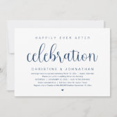 結婚式の隠し結婚式、幸せな永遠の祝い 招待状 (正面)