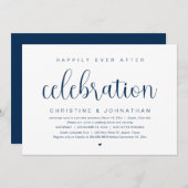 結婚式の隠し結婚式、幸せな永遠の祝い 招待状 (正面/裏面)