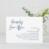 結婚式の隠し結婚式、幸せな結婚後のお祝い 招待状 (スタンド正面)