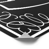 結婚式の願いを残すためのバケットリスト ポスター (角)