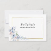 結婚式の食事確認はがき（花リスト付き） 出欠カード (正面)