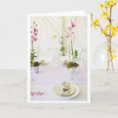 結婚式の食器セット カード (黄色い花)