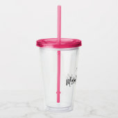 結婚式の飲み物のメイド・オブ・オーナー（花嫁付き添い人）のTumblrのカスタムの日 アクリルタンブラー (右)