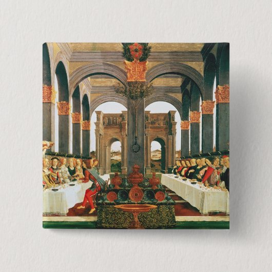 結婚式の饗宴 缶バッジ (正面)