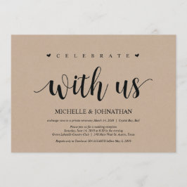 結婚式の駆け落ちを祝おう 招待状