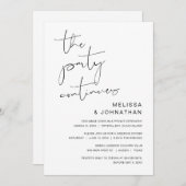 結婚式の駆け落ちパーティーは続く 招待状 (正面/裏面)