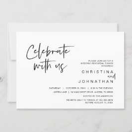 結婚式の駆け落ちパーティー、お祝いしましょう 招待状