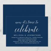 結婚式の駆け落ち、さあお祝いしよう 招待状 (正面/裏面)