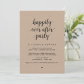 結婚式の駆け落ち、ハッピーエバーアフターパーティー、クラフト 招待状 (スタンド正面)
