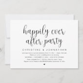 結婚式の駆け落ち、ハッピーエバーアフターパーティー 招待状 (正面)