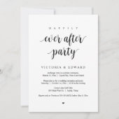 結婚式の駆け落ち、ハッピーエバーアフターパーティー 招待状 (正面)