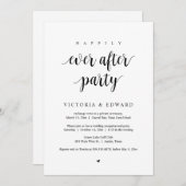 結婚式の駆け落ち、ハッピーエバーアフターパーティー 招待状 (正面/裏面)