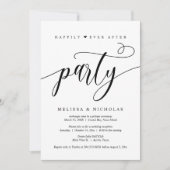 結婚式の駆け落ち、ハッピーエバーアフターパーティー 招待状 (正面)