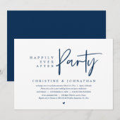 結婚式の駆け落ち、ハッピーエバーアフターパーティー 招待状 (正面/裏面)