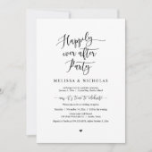 結婚式の駆け落ち、ハッピーエバーアフターパーティー 招待状 (正面)