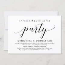結婚式の駆け落ち、ハッピーエバーアフターパーティー