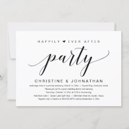 結婚式の駆け落ち、ハッピーエバーアフターパーティー 招待状