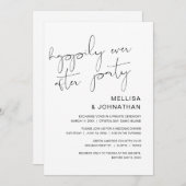 結婚式の駆け落ち、ハッピーエバーアフターパーティー 招待状 (正面/裏面)